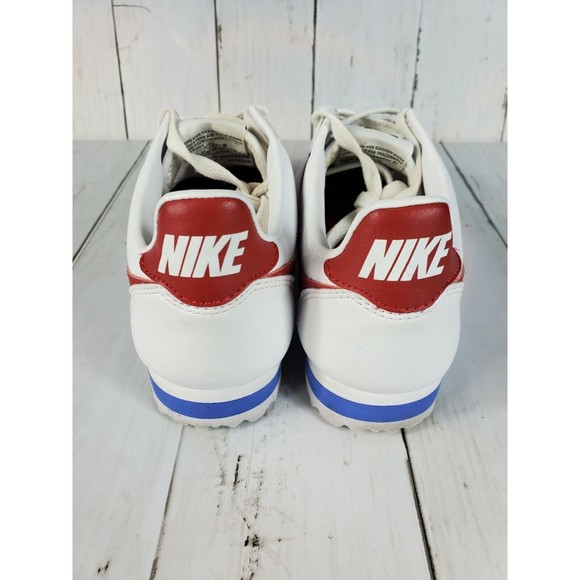 Nike Classic Cortez Forrest Gump Sneakers Women's Size 6 White Red Blue - Picture 7 of 10